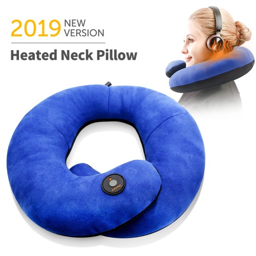 heated travel neck pillow