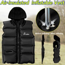 Bopika Air-Insulated Thermal Vest,Inflatable Warming Air Jacket for Women Men-L